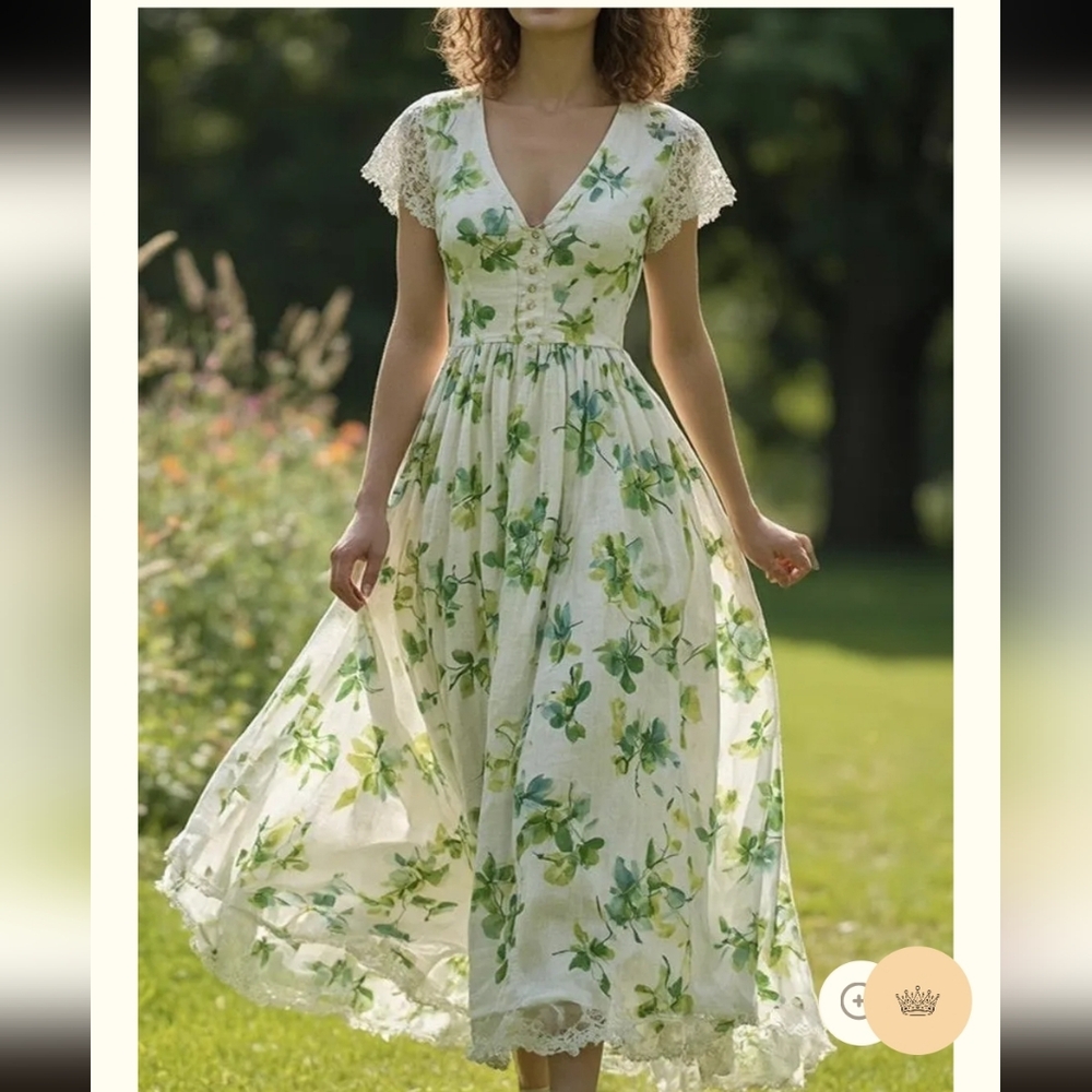 Linen Vibes Dress - S